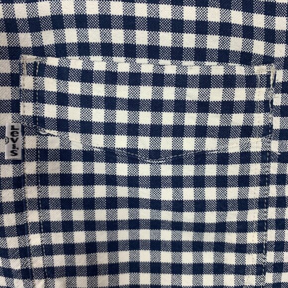 small check black and white mans button down shirt size small LEVIS - Picture 5 of 16